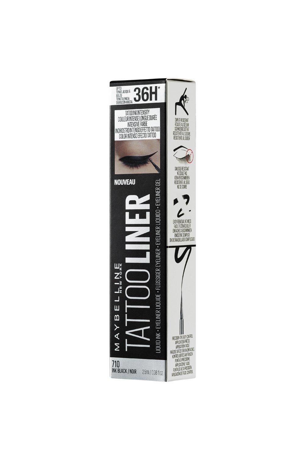 Maybelline Tattoo Liner Liquid Ink Long Lasting Quick Drying Semi Permanent Eyeliner Black image 2