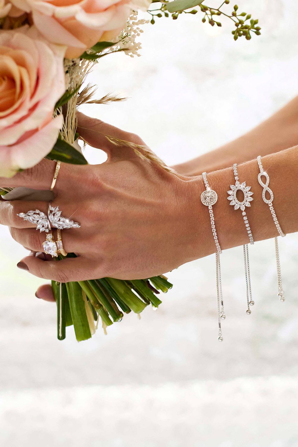 Jon Richard Crystal infinity Toggle Bracelet image 2