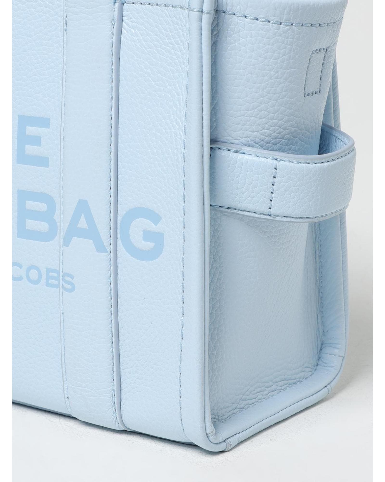 Marc Jacobs Mini Tote Bag Embossed Logo Wo - Blue image 3