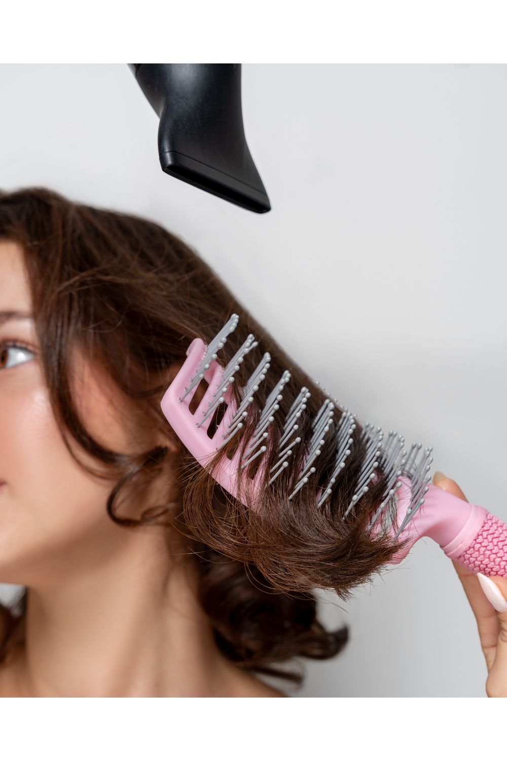 Brushworks Blow Dry Paddle Brush Pink image 7