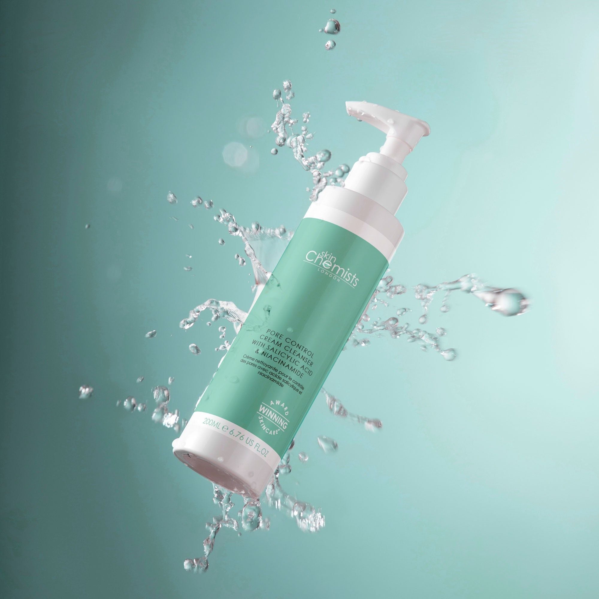 skinChemists professional Pore Control Cream Cleanser with Salicylic Acid 200ml x 2 Duo Set image 4