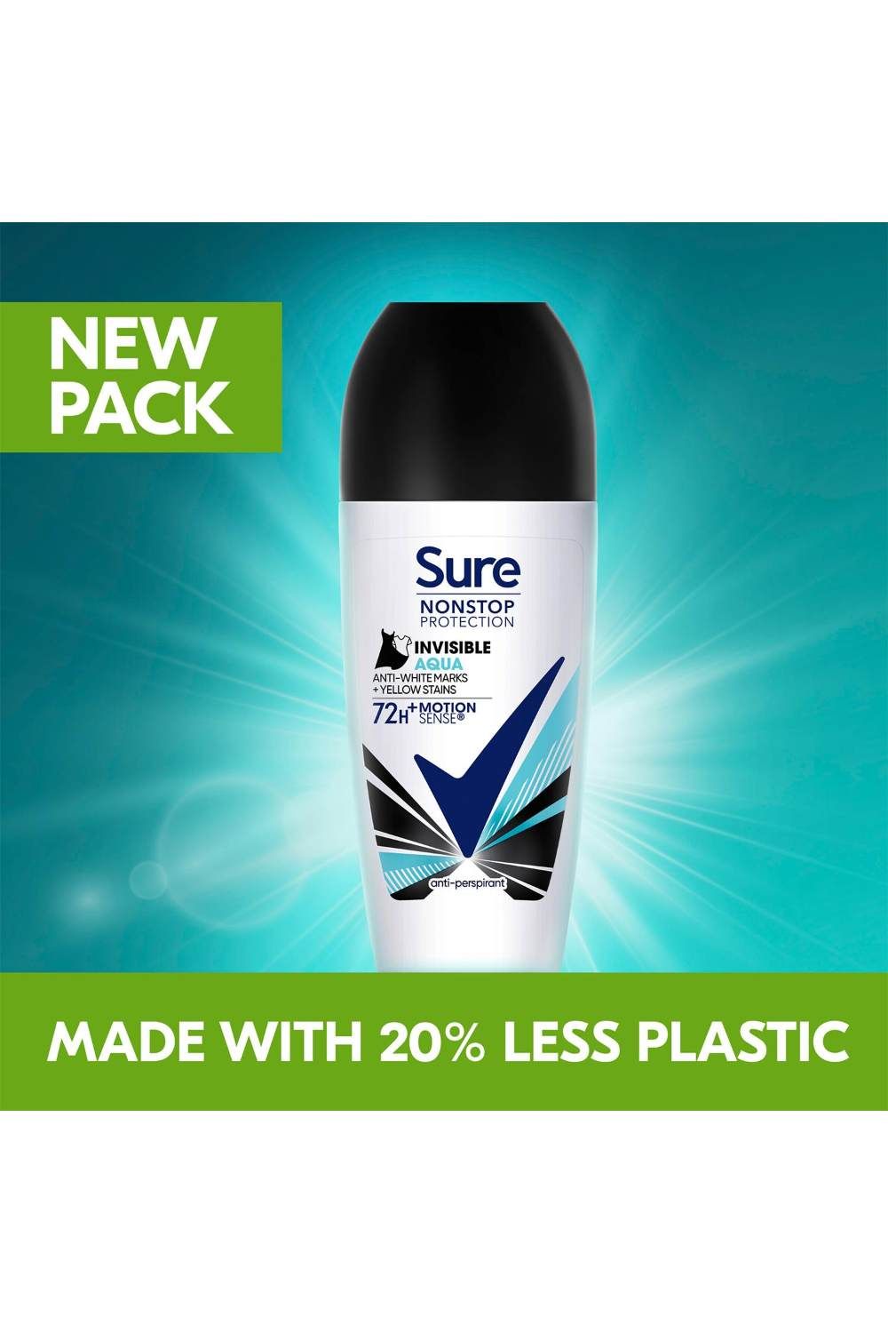 Sure Women Motion Sense 'Antiperspirant Deodorant' Roll-on 72H 50ml, 12pk image 5