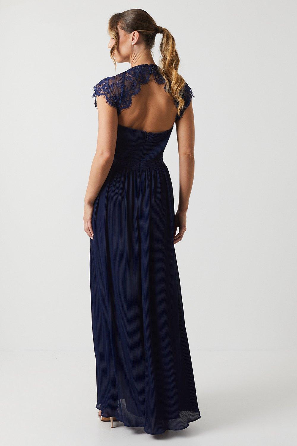 Oasis Delicate Lace Bodice Maxi Bridesmaids Dress image 3