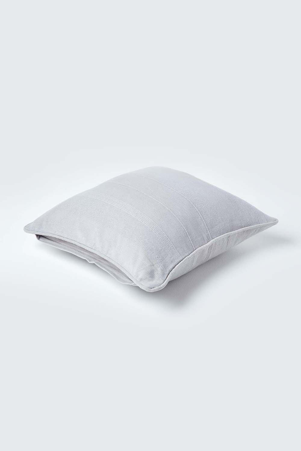 Homescapes Cotton Rajput Ribbed Cushion Cover image 3