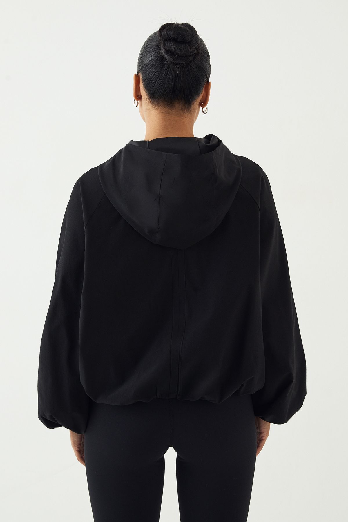 DSGN Studio DSGN Studio Balloon Hem Zip Through Jacket Black image 2