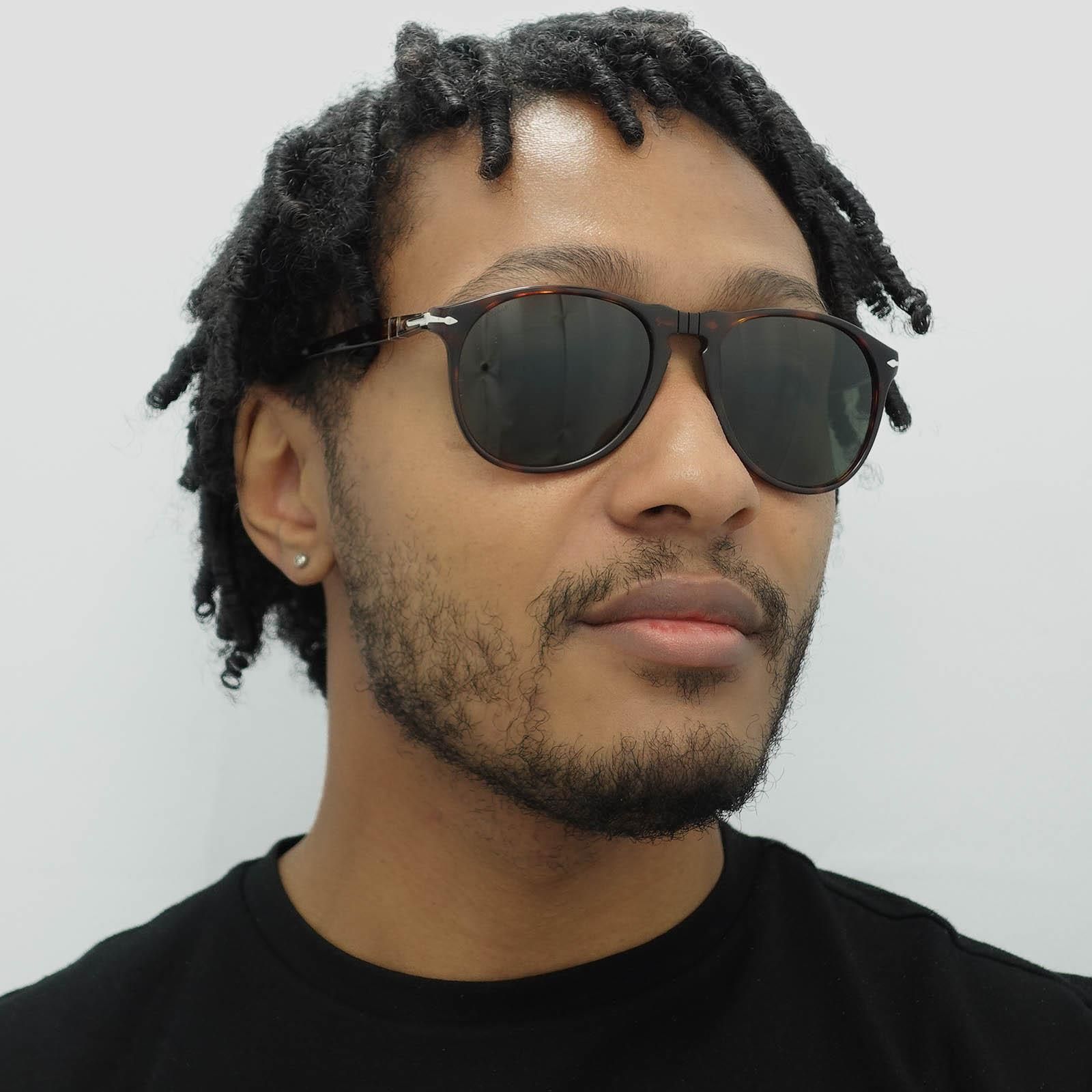 Persol Round Havana Grey Sunglasses image 6