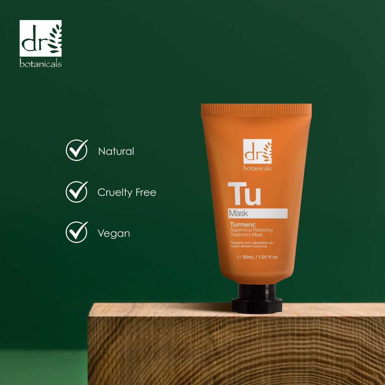 Dr. Botanicals Turmeric Restoring Treatment Mask 30ml x 2 Duo Set image 4