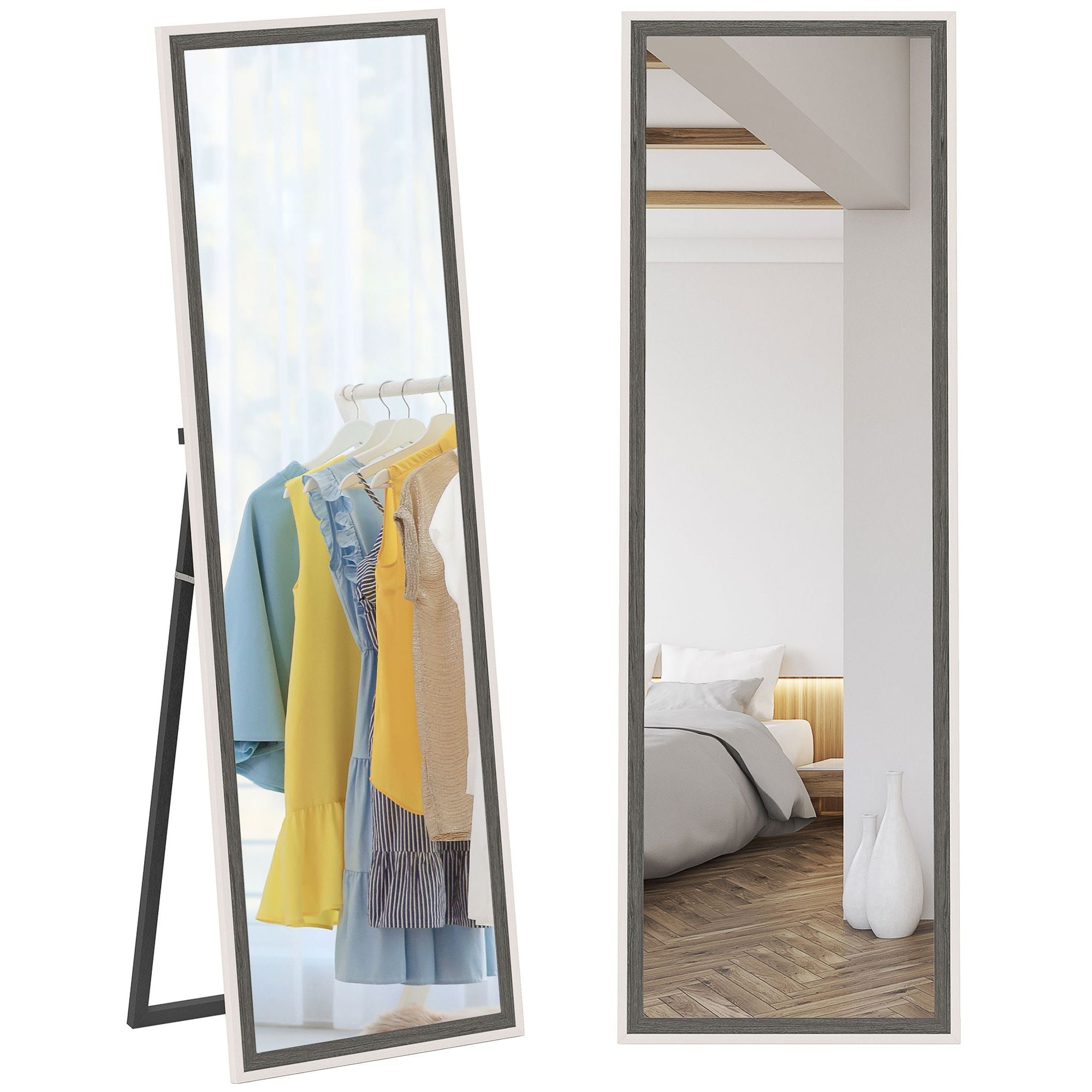 HOMCOM 163 x 53 cm Full Length Mirror with Frame for Living Room image 2