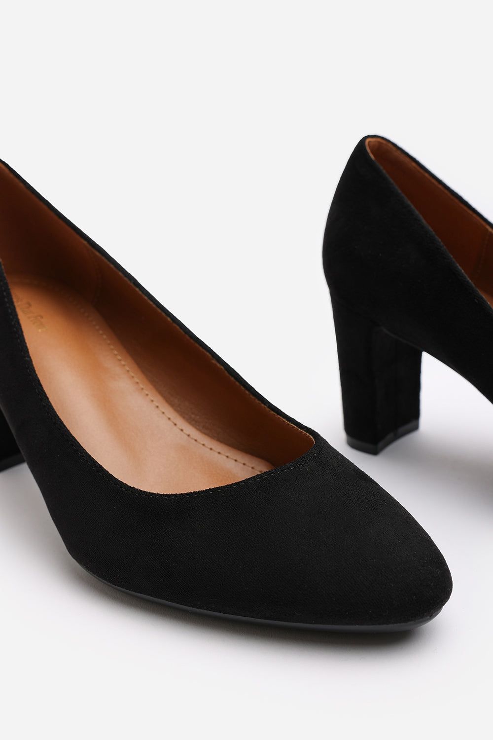 Where's That From 'Nolan' Suede Mid Block Heel Court Shoe With Rounded Toe image 5