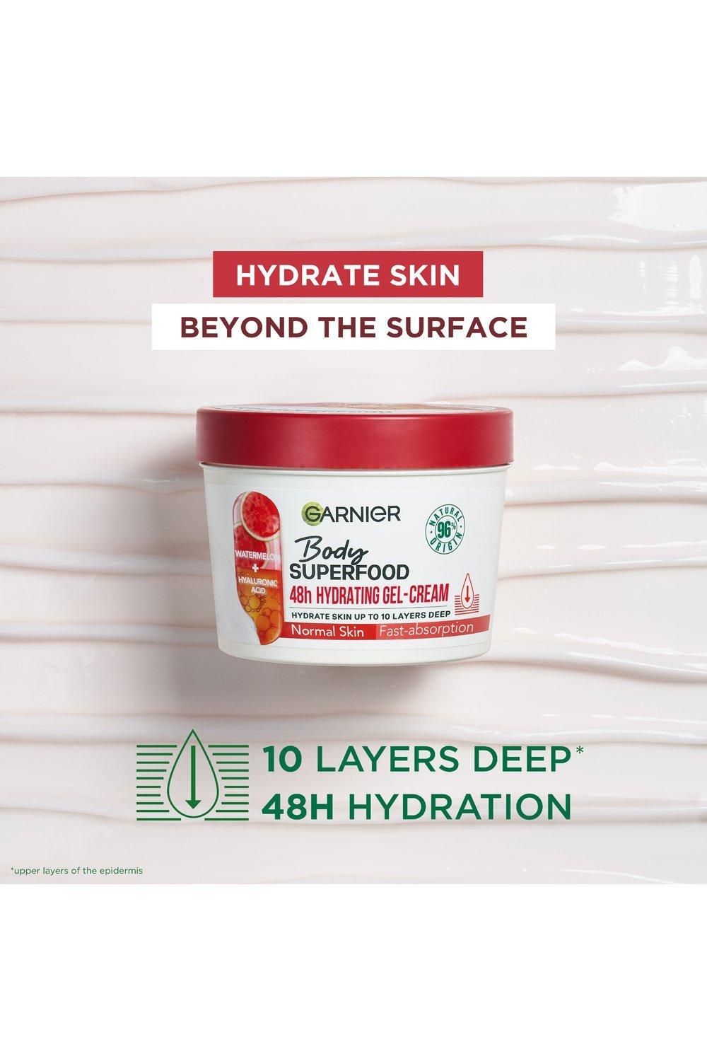 Garnier Body Superfood Watermelon & Hyaluronic Acid Hydrating Gel-Cream for Body Multi image 3