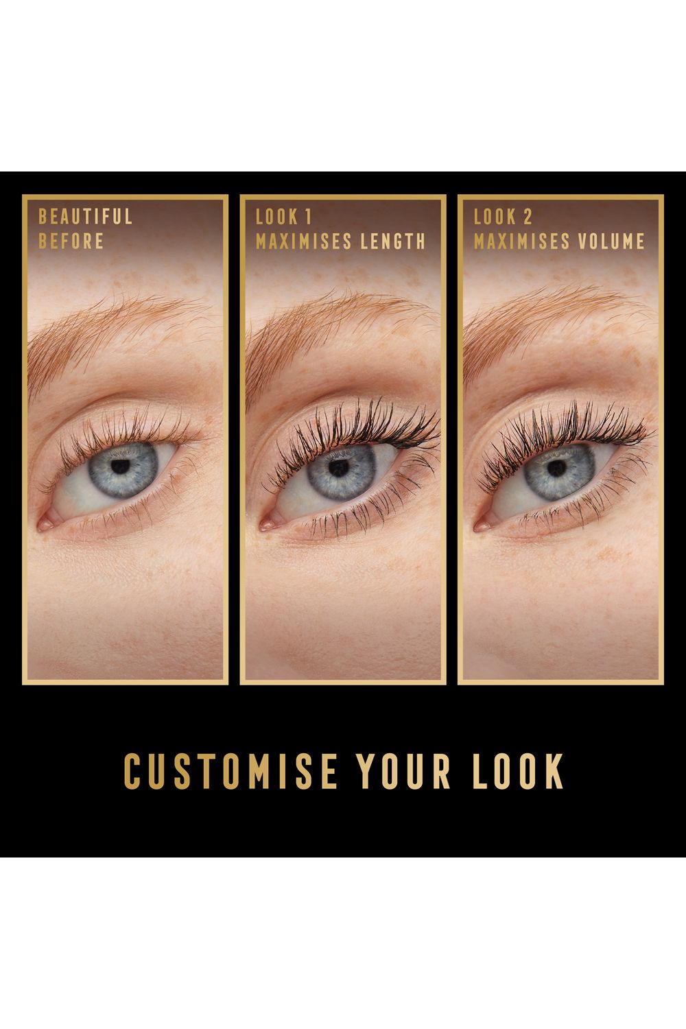 Max Factor Masterpiece 2 In 1 Lash WOW Volume & Length Mascara Black image 3