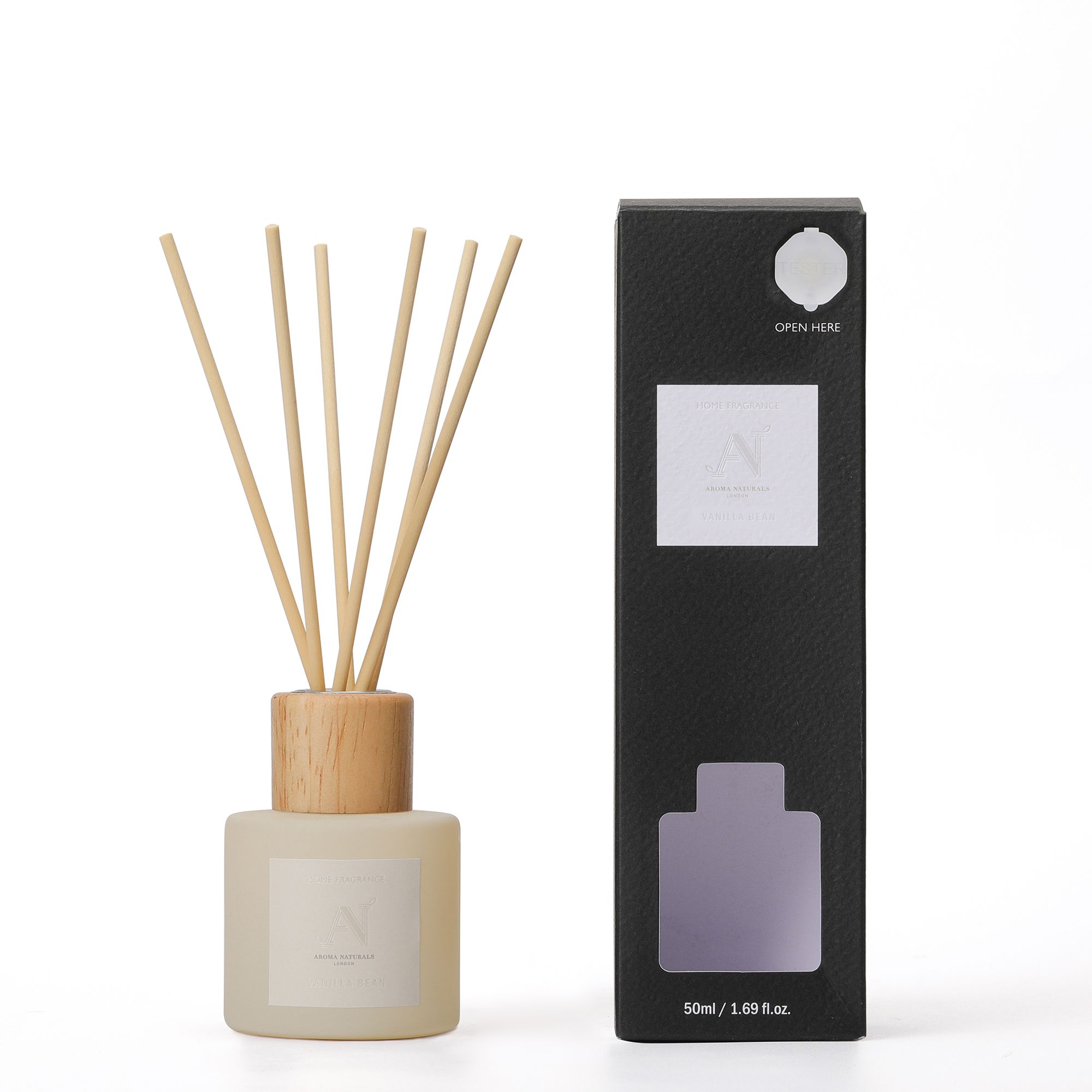 Aroma Naturals Frosted Decadence Reed Diffuser Vanilla Bean Scent image 2