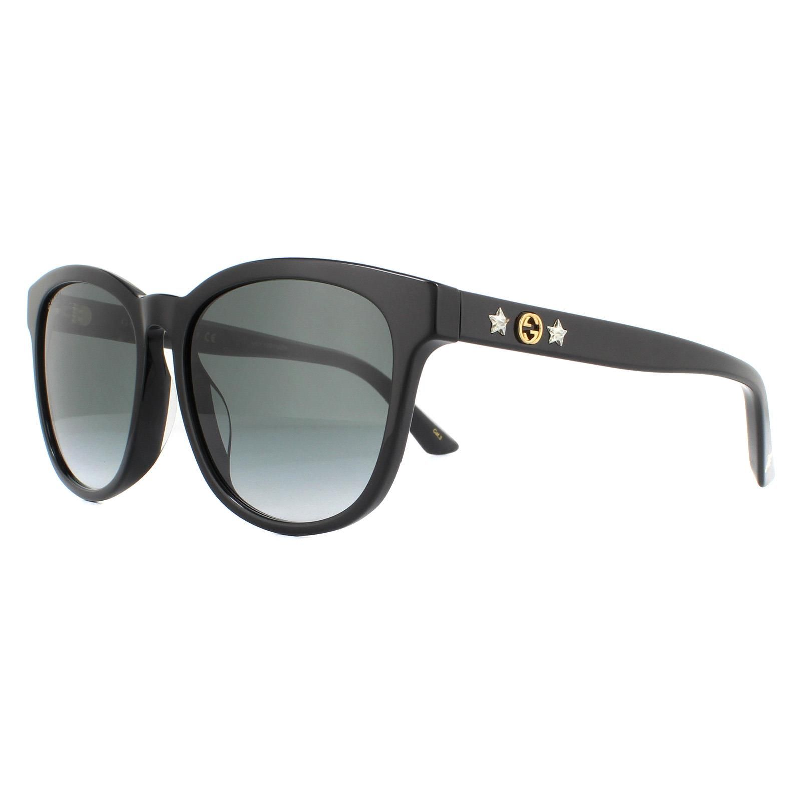 Gucci Square Black Grey Sunglasses image 2