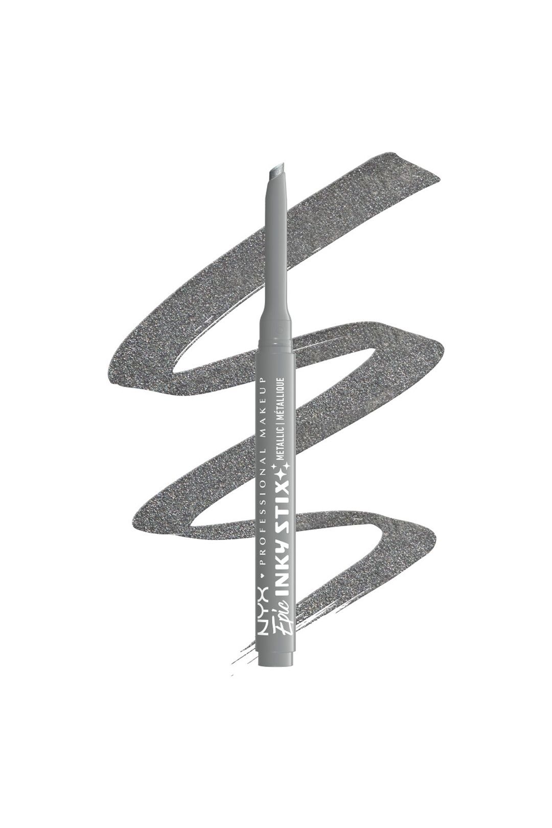 NYX Professional Makeup Epic Inky Stix Cream Gel Eyeliner 0.1g Silver Shock image 1
