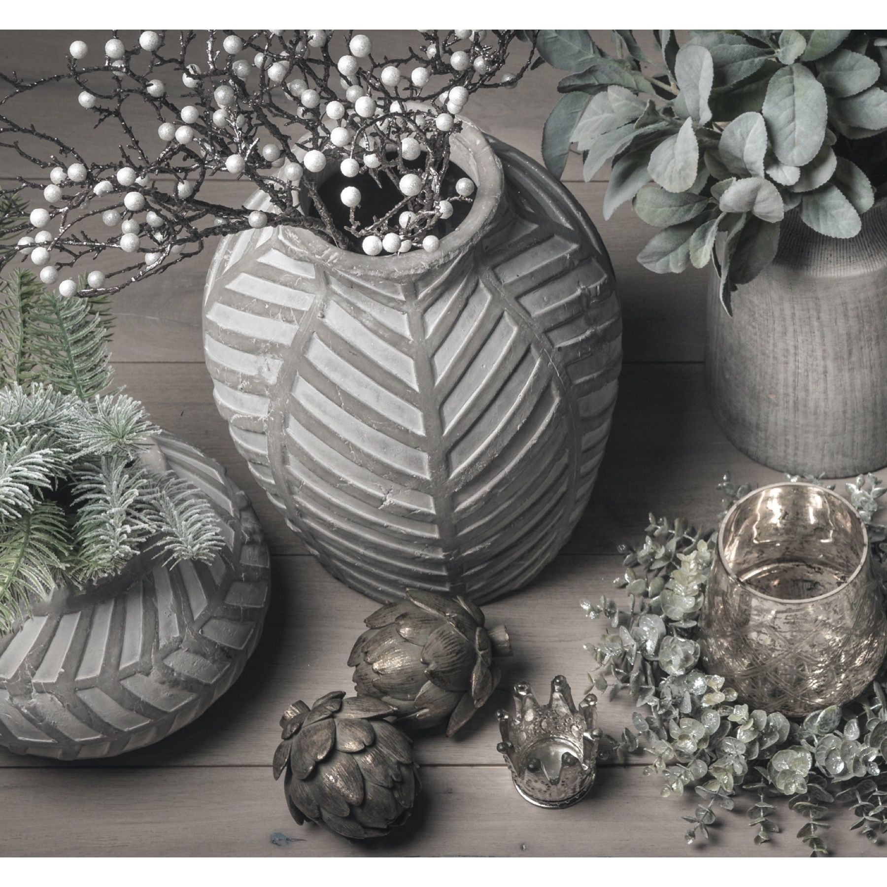 Hill Interiors Bloomville Stone Vase image 4