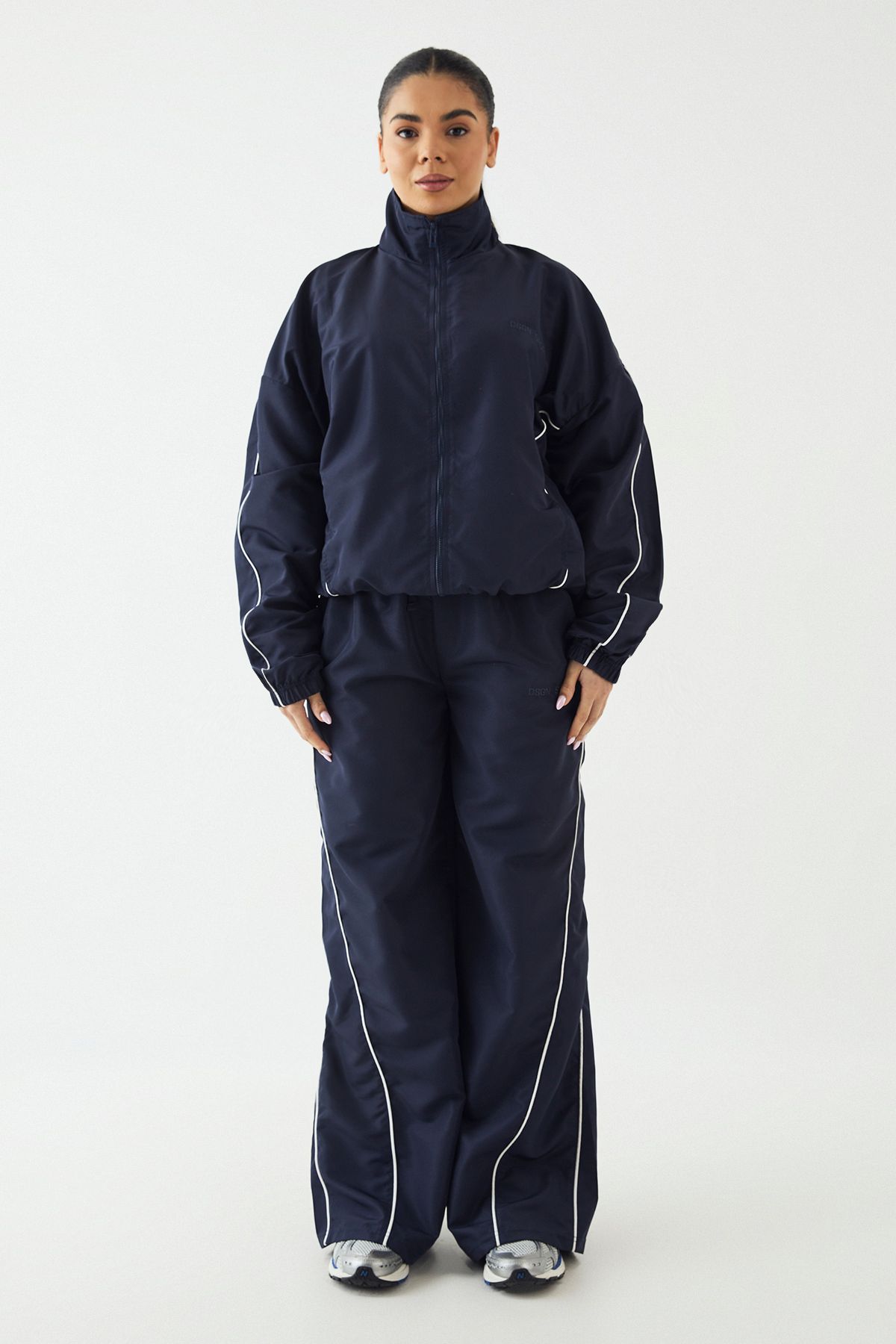 DSGN Studio DSGN Studio Training Club Nylon Track Jacket Navy image 5