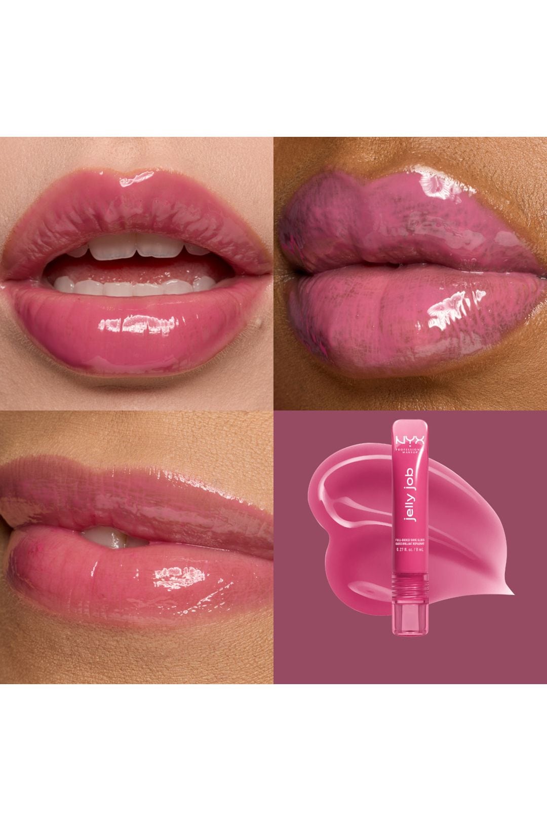 NYX Professional Makeup Jelly Job Lip Gloss 8ml Jelly Jammin image 6