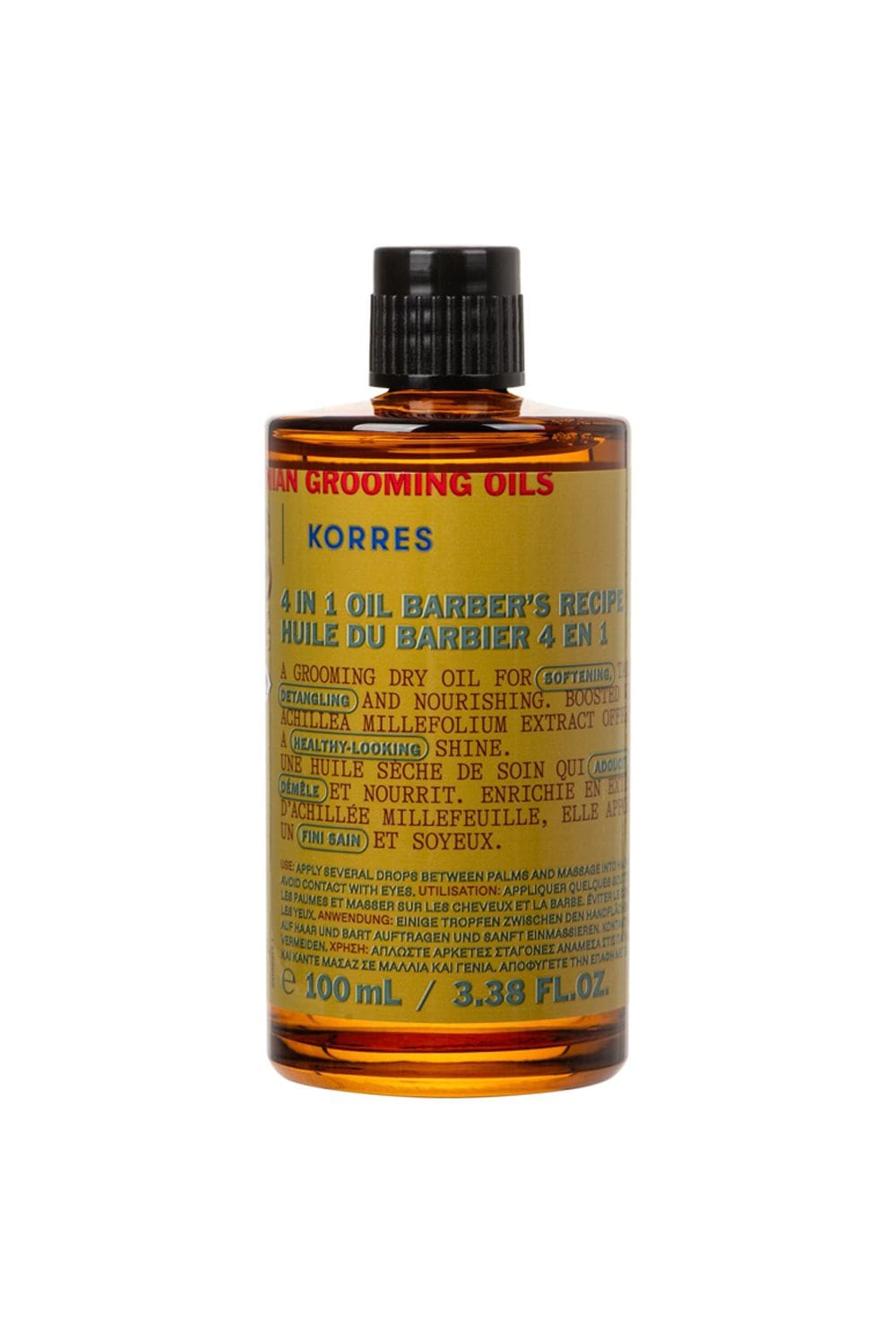 Korres Achillea Mens Grooming Hair & Beard Oil 100ml Multi image 1