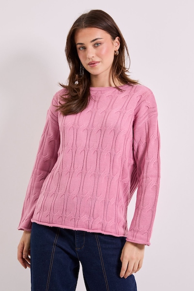 Dorothy Perkins Mauve All Over Cable Jumper Mauve
