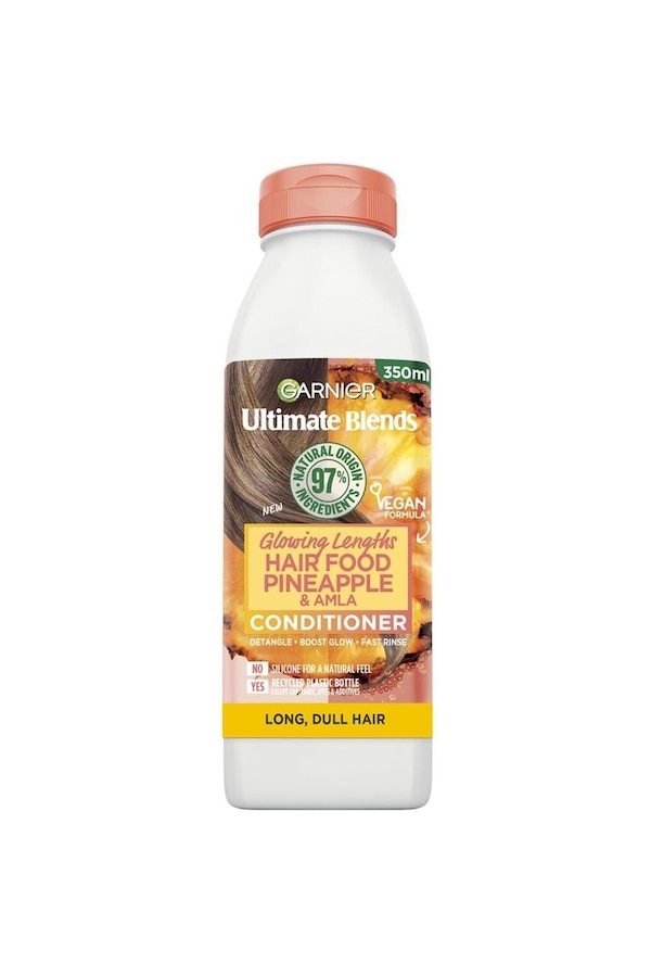 Garnier Ultimate Blends Glowing Lengths Pineapple & Amla Hair Food Conditioner for Long Dull Hair Multi