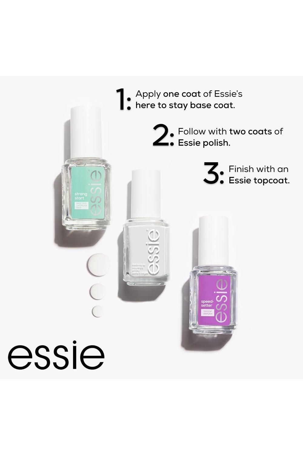 Essie Essie Nail Polish Nail Care Strong Start Ridge Filling, Smoothing Nail Polish Clear Base Coat Clear image 3