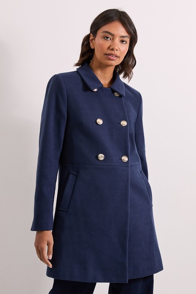 Dorothy Perkins Dolly Coat Navy