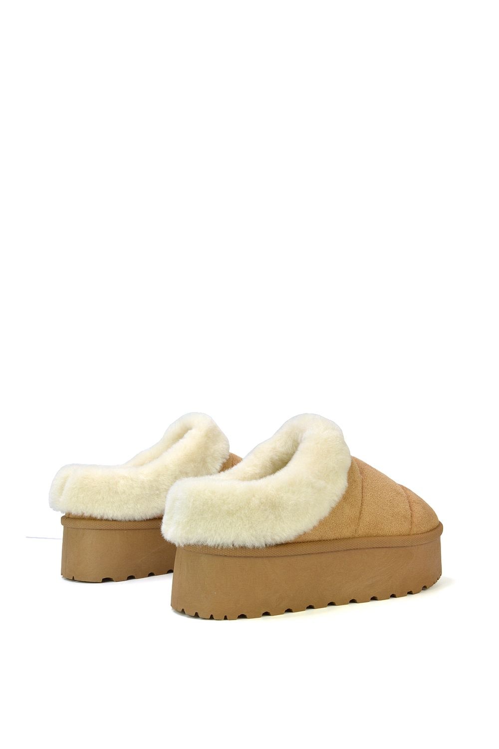 XY London 'Laylin' Faux Fur Platform Slipper Micro Ultra Mini Boots image 5