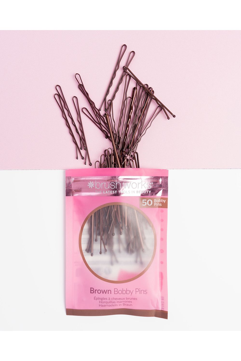 Brushworks Bobby Pins Brown image 4