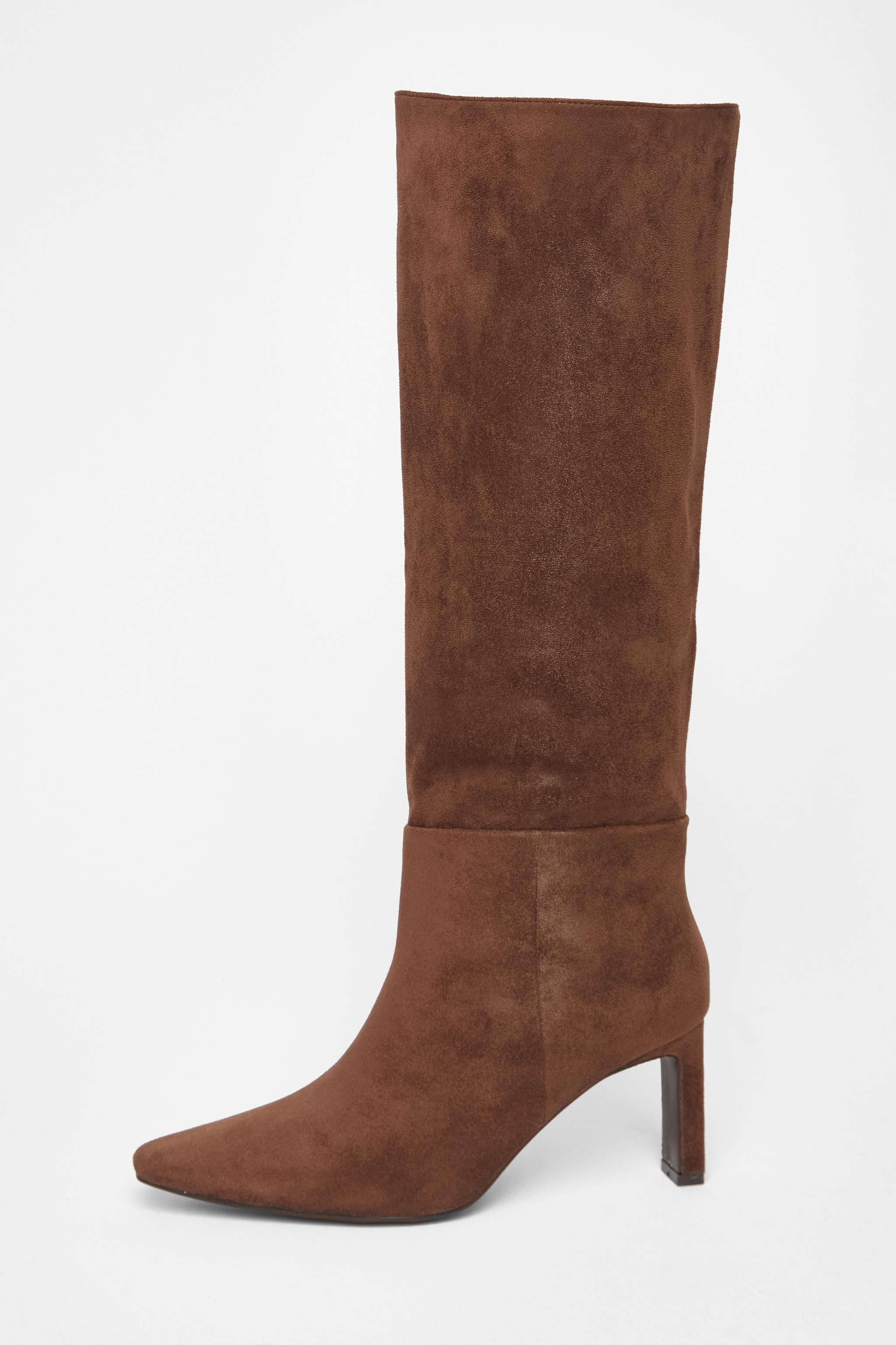 Quiz Brown Knee High Boots image 3