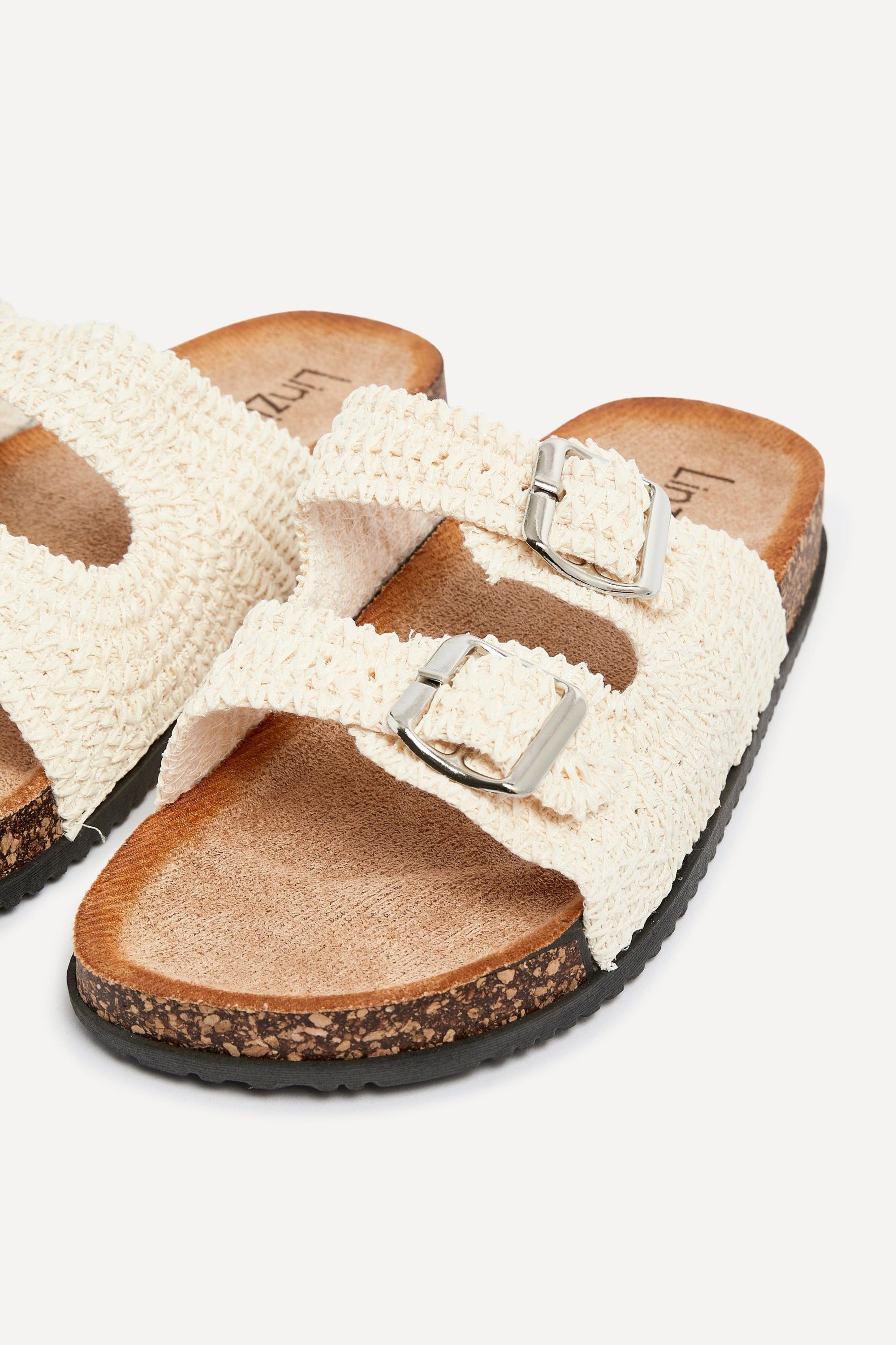 Linzi Brianna Beige Flat Sandals image 5