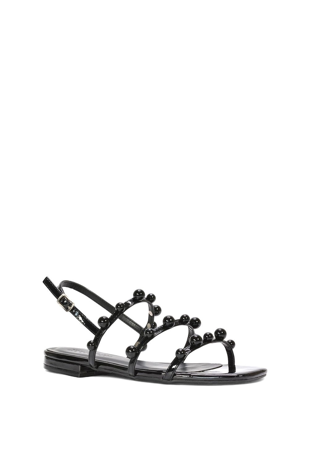 XY London 'Pamela' Flat Strappy Sandals with Beaded Detail image 2
