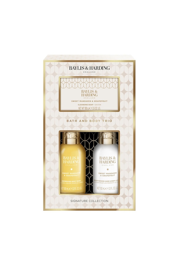Baylis & Harding Sweet Mandarin & Grapefruit Pamper Body Trio Gift Set Multi
