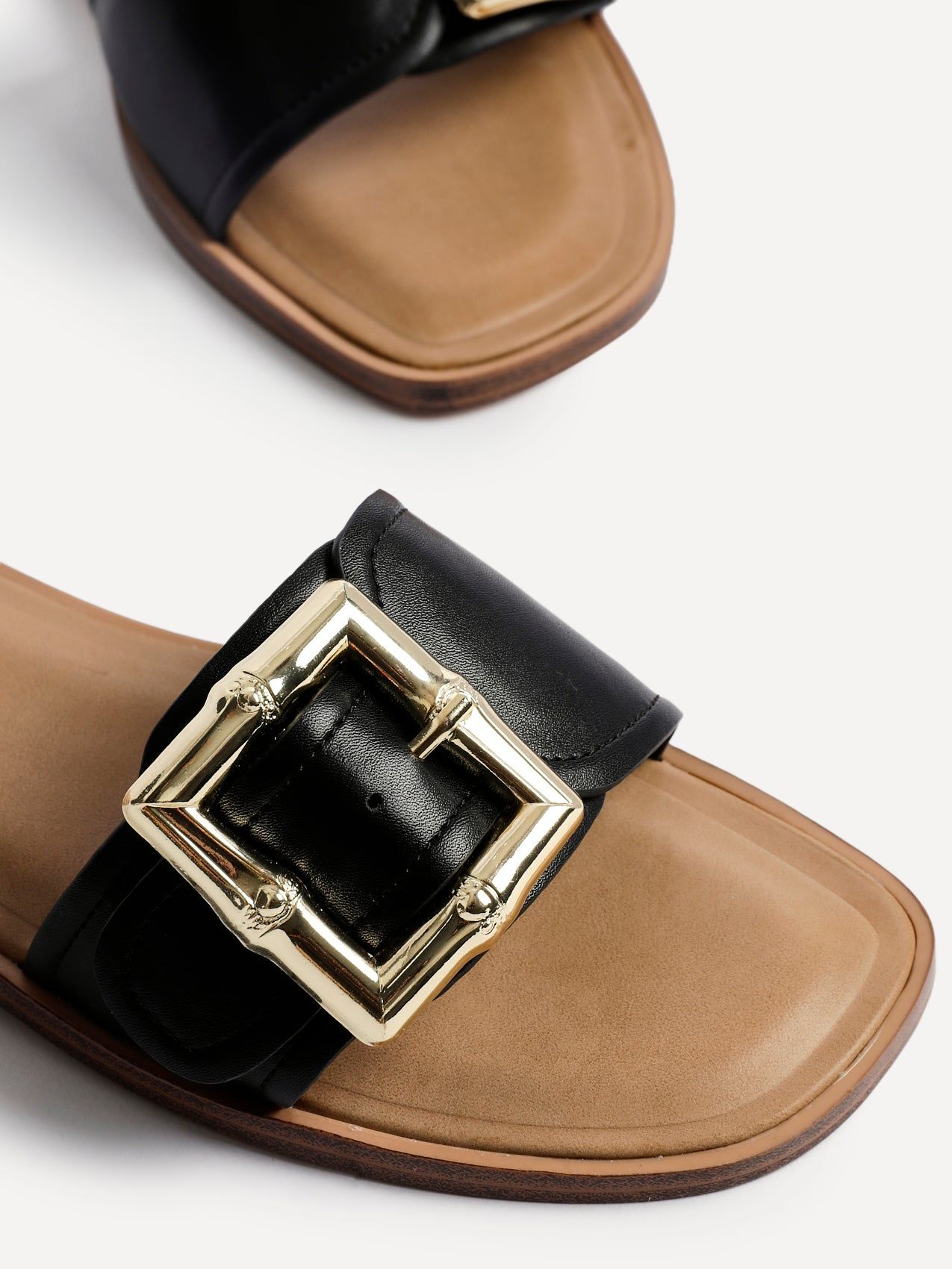 Linzi Tyla Black Flat Slider Sandals image 4