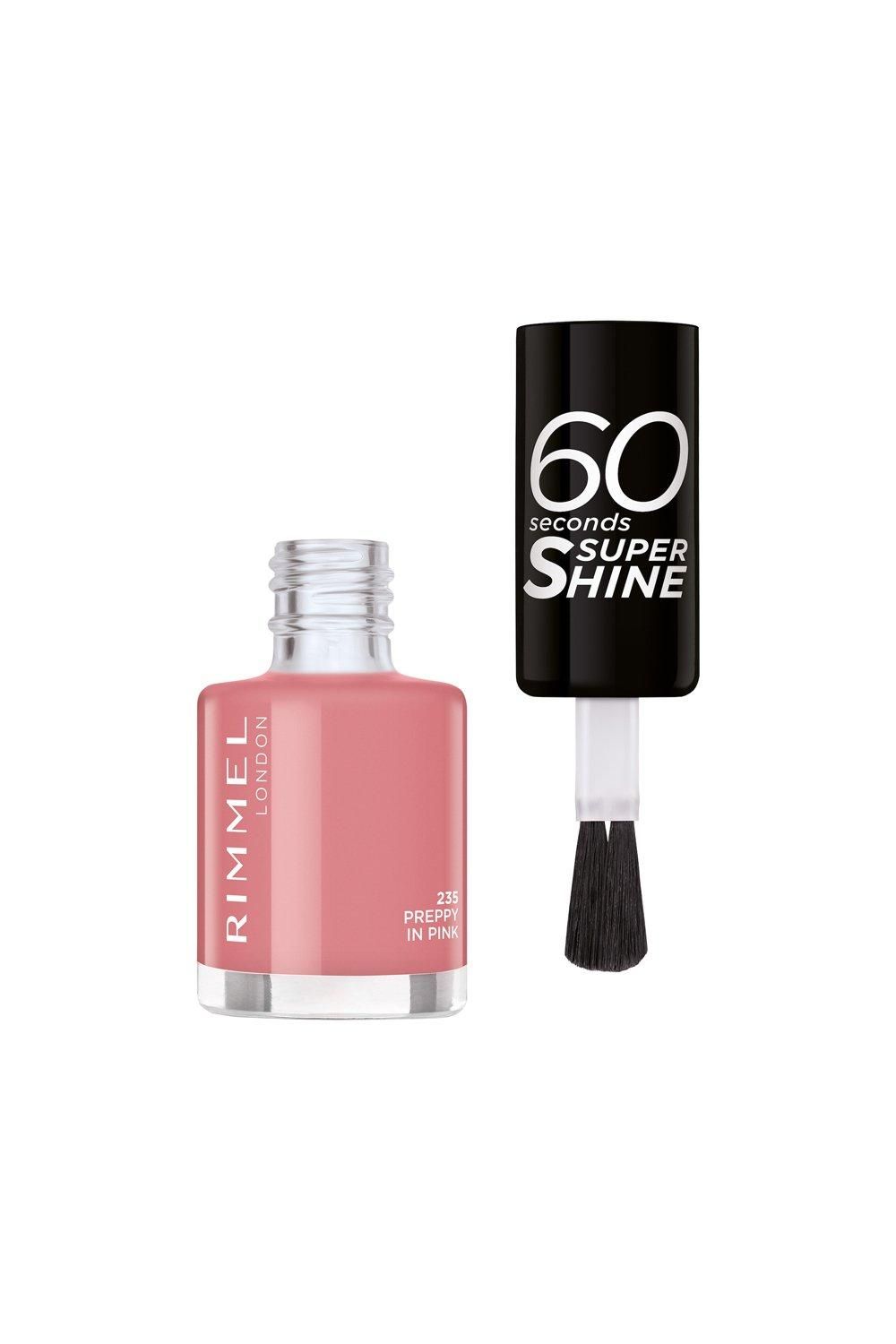 Rimmel London 60 Seconds Super Shine Nail Polish Preppy In Pink image 3
