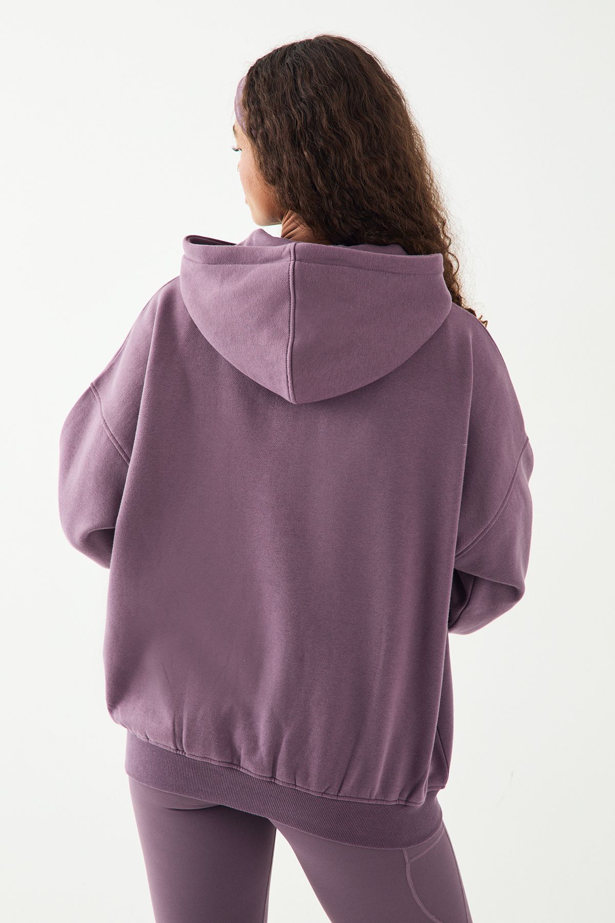 DSGN Studio DSGN Studio Collegiate Applique Oversized Hoodie Grape image 2
