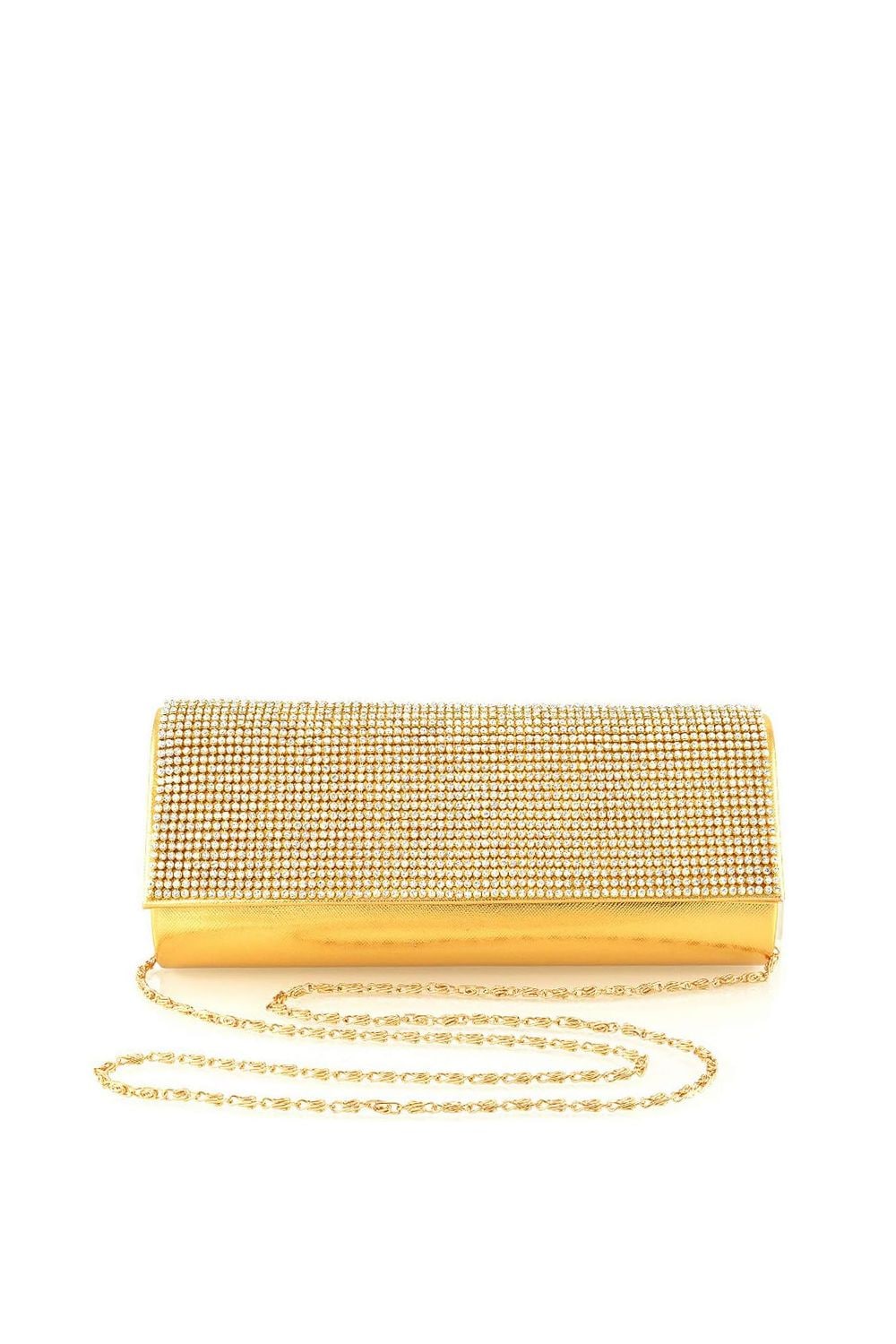 XY London 'Kaya' Shoulder Chain Strap Rhinestone Diamanté Clutch Bag image 1