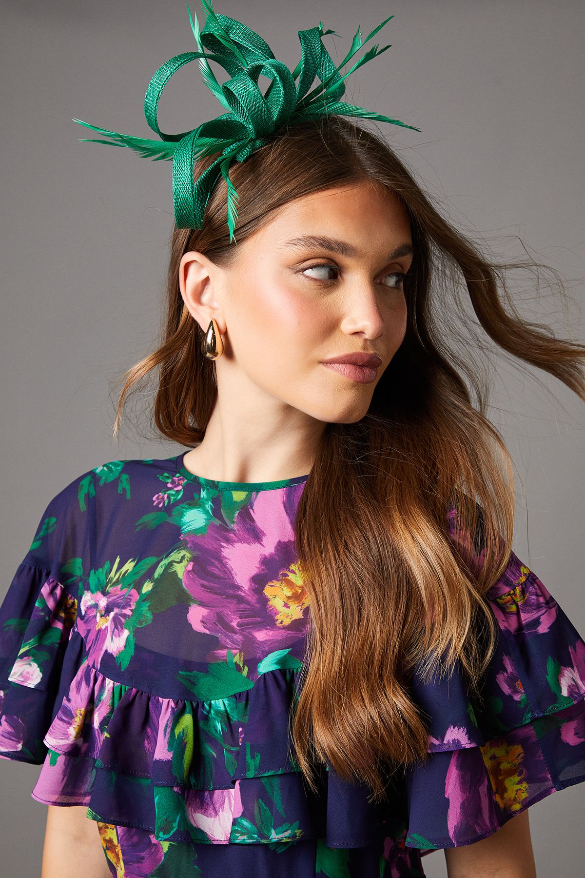 Coast Cape Sleeve Chiffon Midi Dress With Pleated Skirt Navy image 4