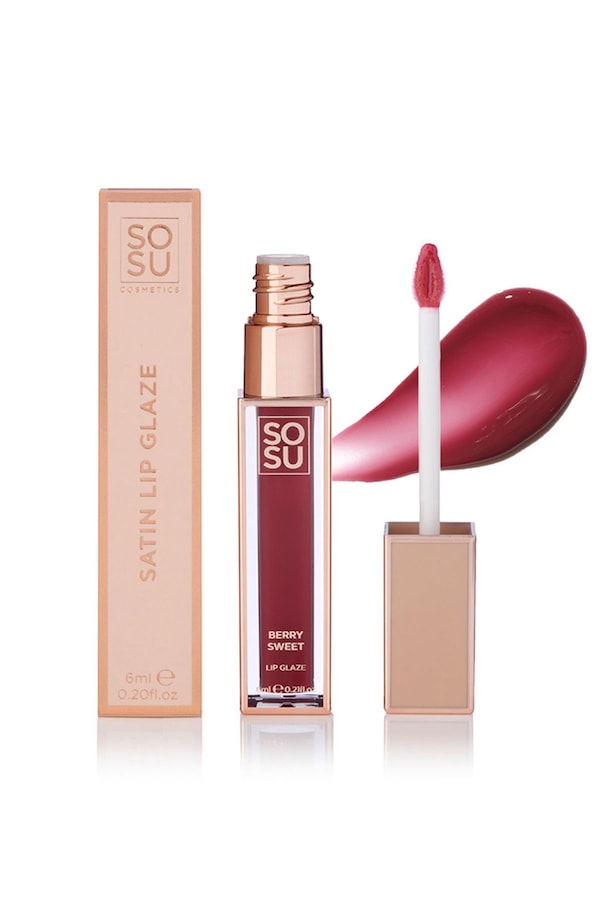 SOSU Cosmetics Satin Lipglaze 6ml Berry Sweet