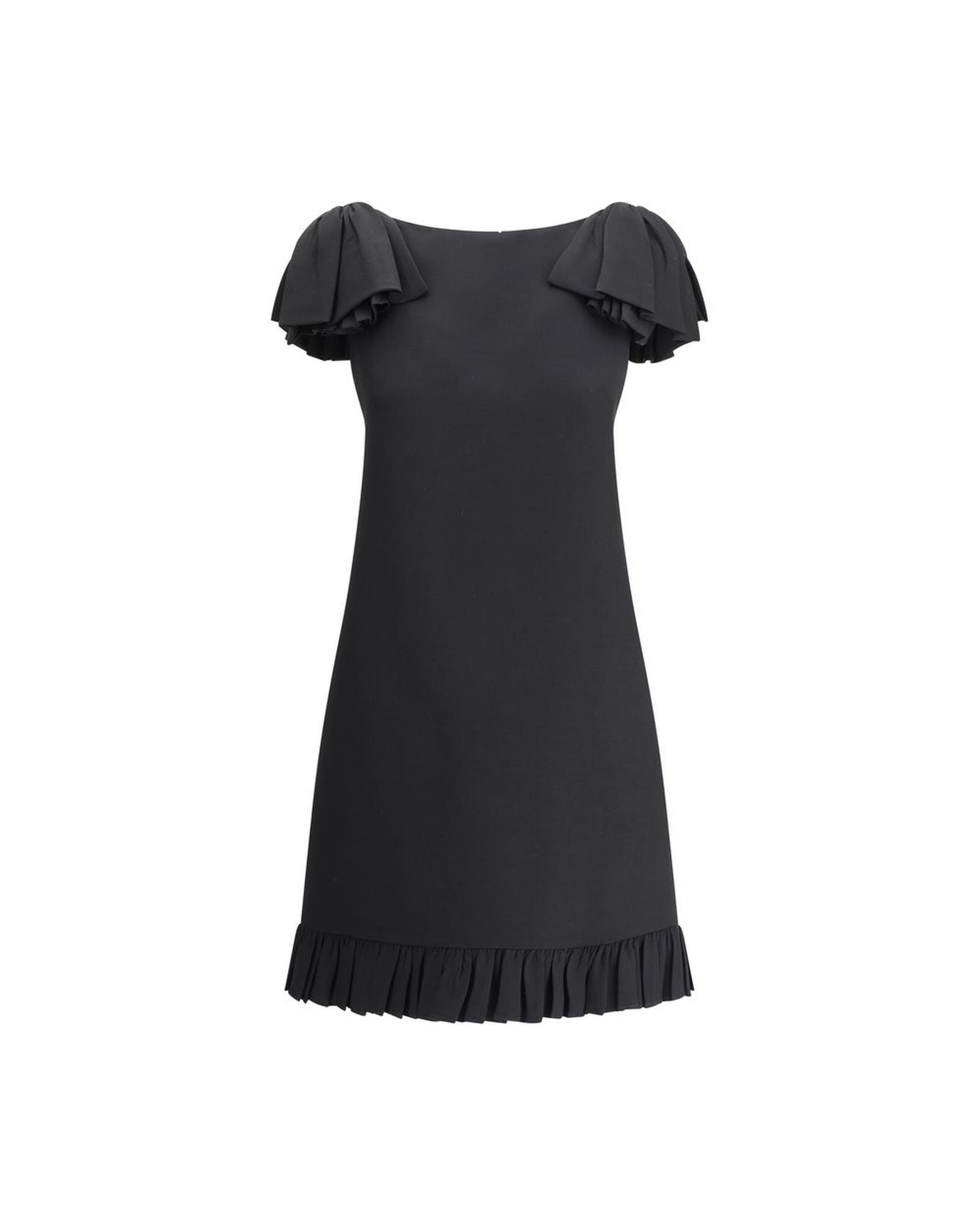 Valentino Mini Dress Ruffled Mini Dress A-line Dress Black Dresses image 1