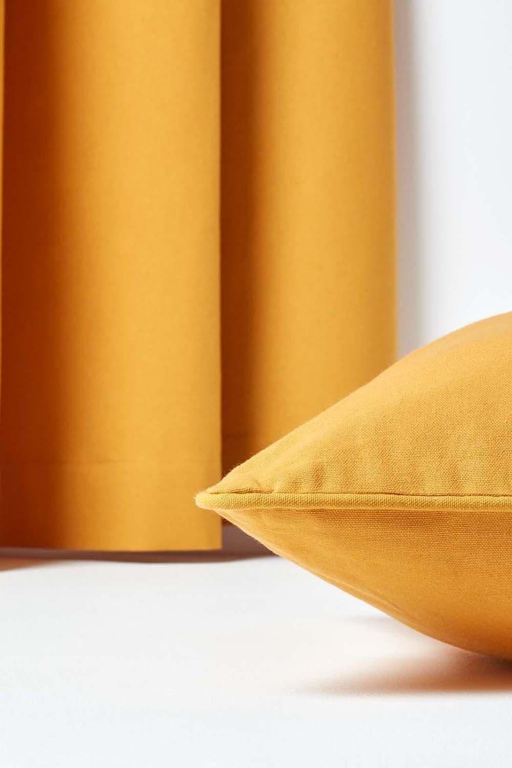 Homescapes Cotton Plain Cushion Cover image 5