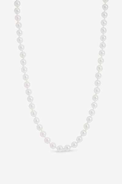 Jon Richard Silver Plated 6mm Knotted Pearl Necklace
