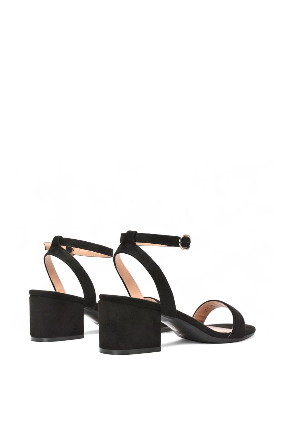 XY London 'Gemma' Low Block Heel Open Toe Strappy Sandal Shoes image 3