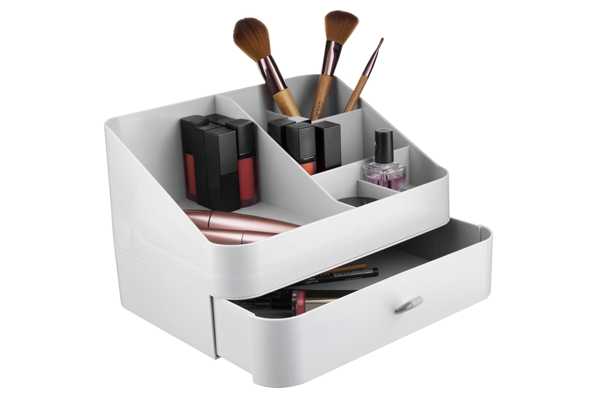 Orsina Ample Storage Six Compartment Cosmetics Organiser, Elegant Makeup Organiser, Versatile Makeup Organizer image 1