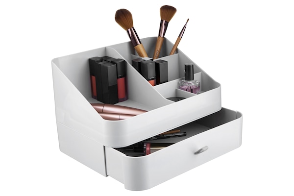 Orsina Ample Storage Six Compartment Cosmetics Organiser, Elegant Makeup Organiser, Versatile Makeup Organizer