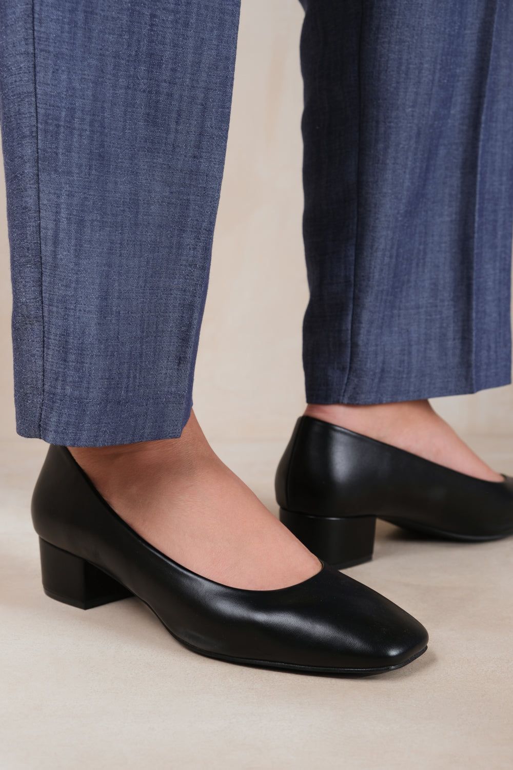 Where's That From 'Seattle' Wide Fit Low Block Heel With Square Toe image 2