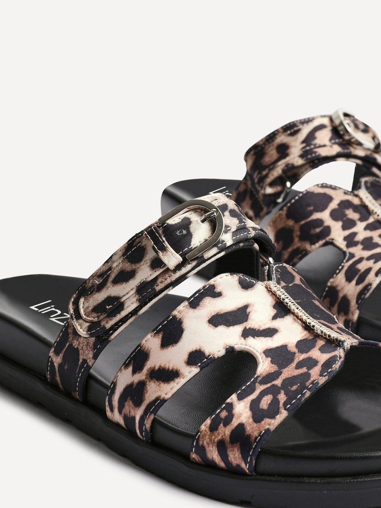 Linzi Rowan Leopard Print Footbed Linked Design Sandal image 5