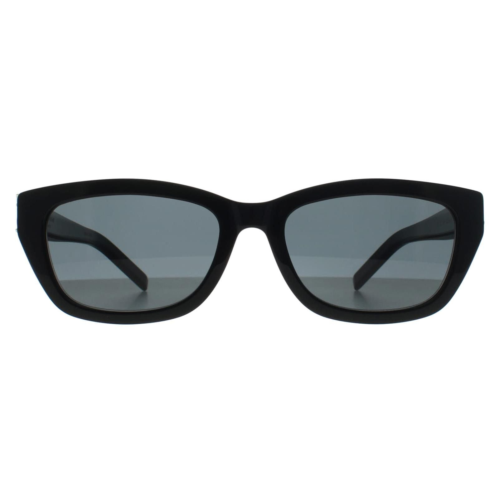 Saint Laurent Cat Eye Shiny Black Grey SL M153
