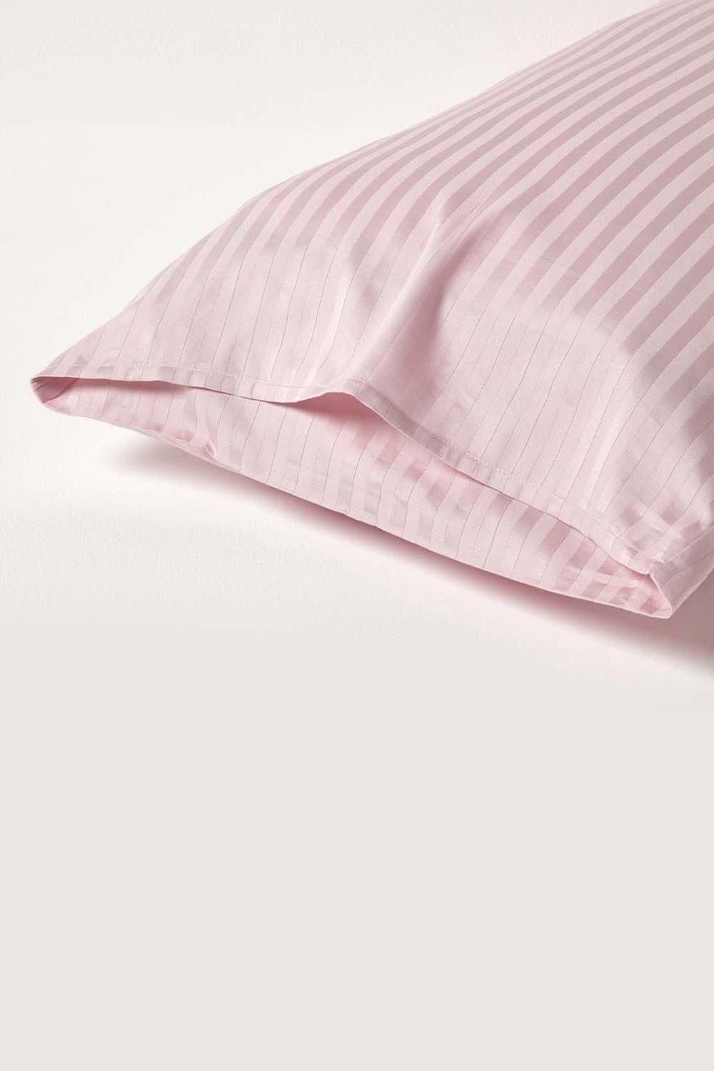 Homescapes Egyptian Cotton Satin Stripe Housewife Pillowcase 330 TC image 3