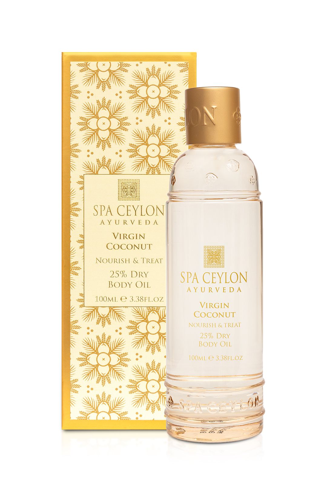 Spa Ceylon Virgin Coconut - Nourish & Treat - 25 Percent Dry Body Oil -100ml image 2