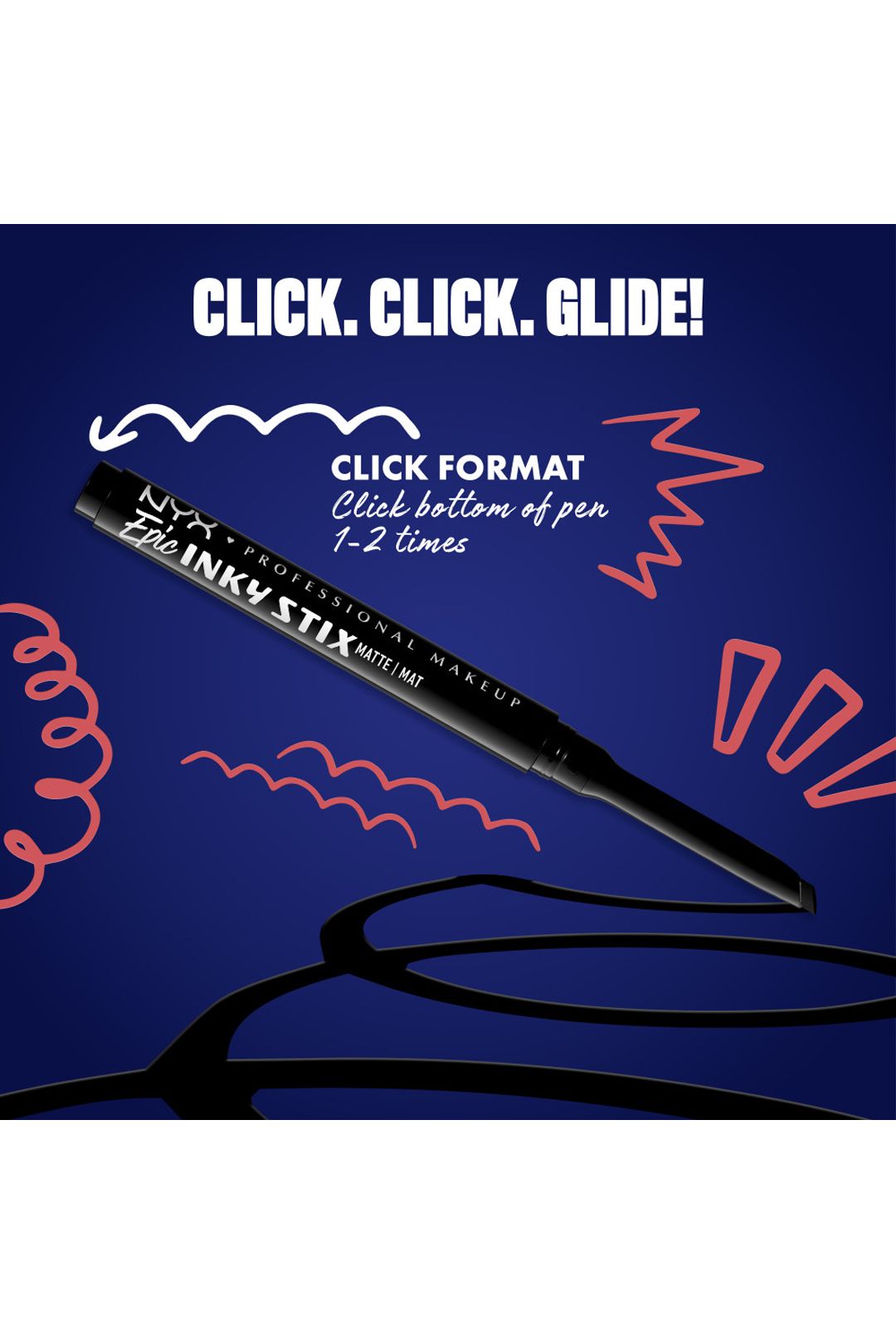 NYX Professional Makeup Epic Inky Stix Cream Gel Eyeliner 0.1g Black Screen image 8